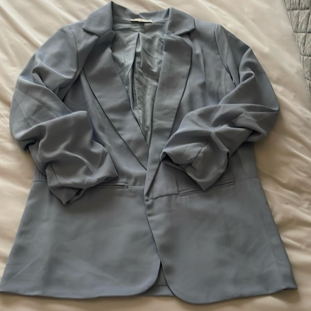 Baby blue boutique blazer
